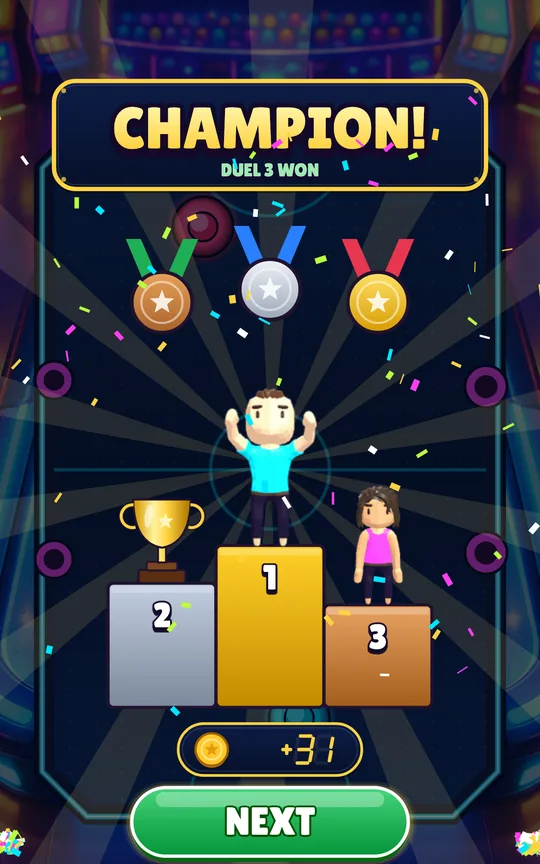 Neon Air Hockey Duel screenshot 3