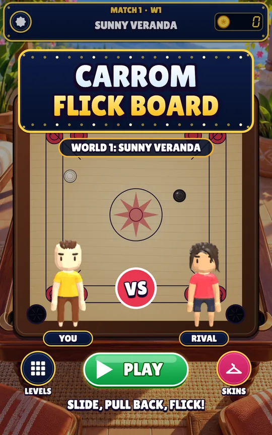 Carrom Flick Board screenshot 1