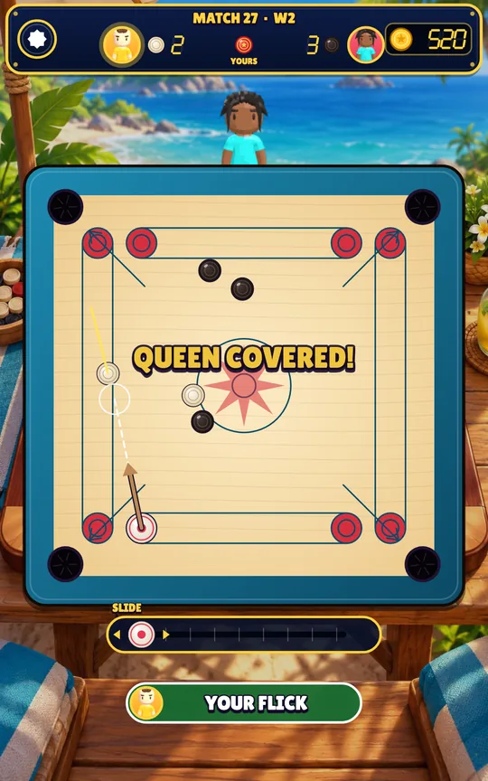 Carrom Flick Board screenshot 2