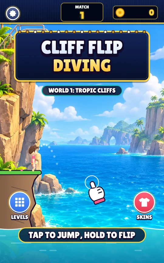 Cliff Flip Diving screenshot 1