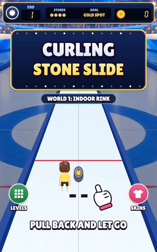 Curling Stone Slide screenshot 1