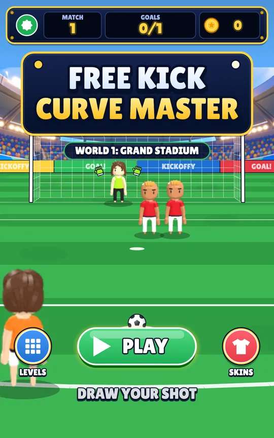 Curve Free Kick Master screenshot 1