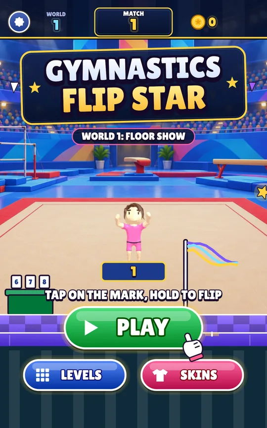Gymnastics Flip Star screenshot 1