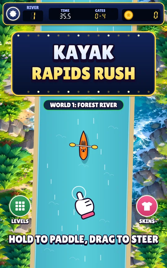 Kayak Rapids Rush screenshot 1