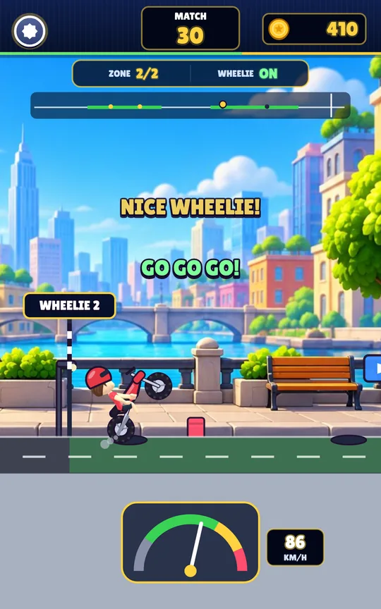 Moto Wheelie Balance screenshot 2