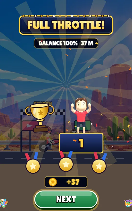 Moto Wheelie Balance screenshot 3
