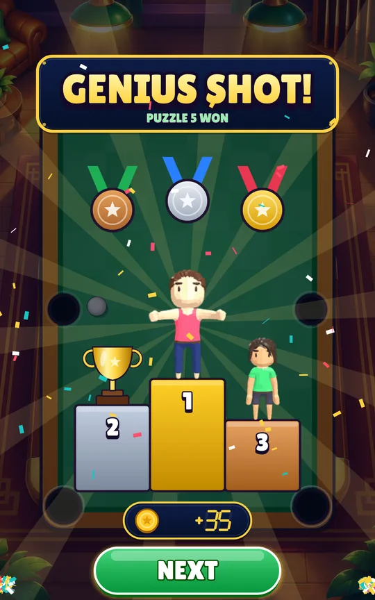 Pocket Shot Pool Puzzles screenshot 3