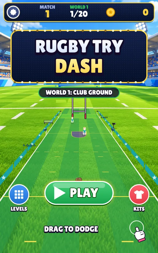 Rugby Try Dash screenshot 1