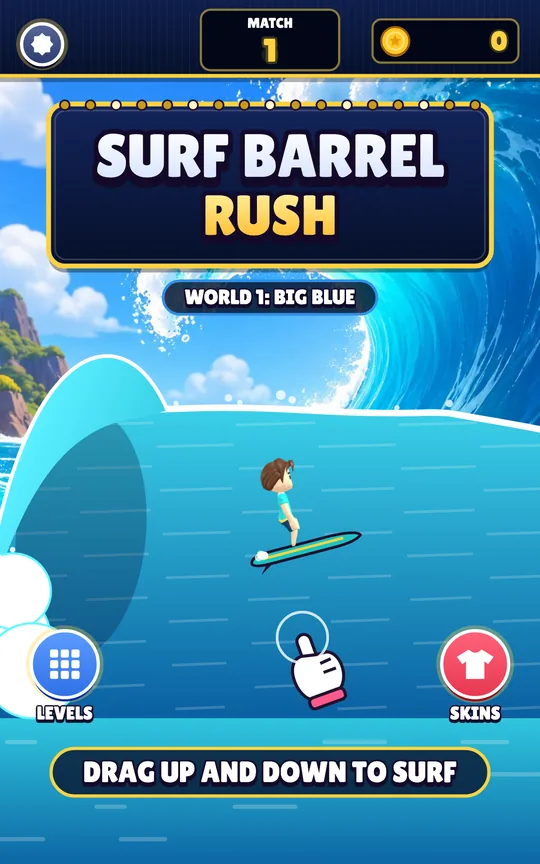 Surf Barrel Rush screenshot 1