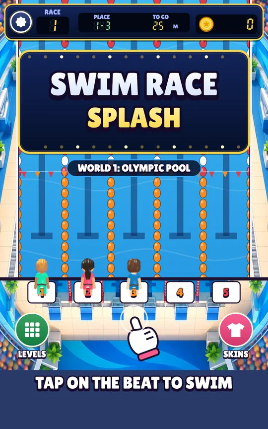 Swim Race Splash screenshot 1